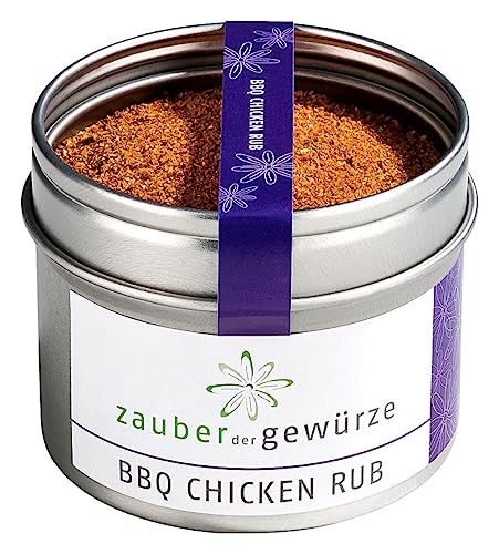 Zauber der Gewürze BBQ Chicken Rub, Grillgewürz, würziger Barbecue Rub als Trockenmarinade für alle Arten von Geflügel, für Grill, Smoker, Ofen und Pfanne, 70 g Zauber der Gewürze BBQ Chicken Rub, Grillgewürz, würziger Barbecue Rub als Trockenmarinade für alle Arten von Geflügel, für Grill, Smoker, Ofen und Pfanne, 70 g von Zauber der Gewürze