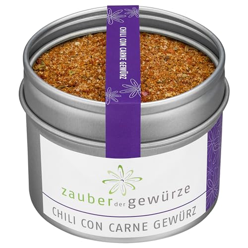 Zauber der Gewürze Chili con Carne Gewürz – Pikante Gewürzmsichung für traditionelles Chilli con Carne, ideal auch für mexikanische Gerichte wie Burritos und Tacos, 65 g Zauber der Gewürze Chili con Carne Gewürz – Pikante Gewürzmsichung für traditionelles Chilli con Carne, ideal auch für mexikanische Gerichte wie Burritos und Tacos, 65 g von Zauber der Gewürze