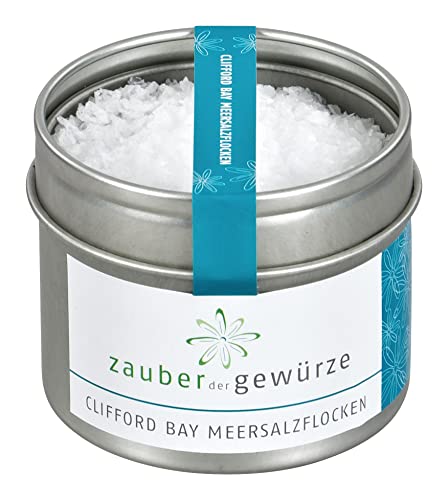 Zauber der Gewürze Clifford Bay Meersalzflocken – Naturbelassene, zarte Meersalzflocken aus dem Südpazifik, reich an Mineralstoffen und ideal zum Verfeinern und Würzen, 45 g Zauber der Gewürze Clifford Bay Meersalzflocken – Naturbelassene, zarte Meersalzflocken aus dem Südpazifik, reich an Mineralstoffen und ideal zum Verfeinern und Würzen, 45 g von Zauber der Gewürze