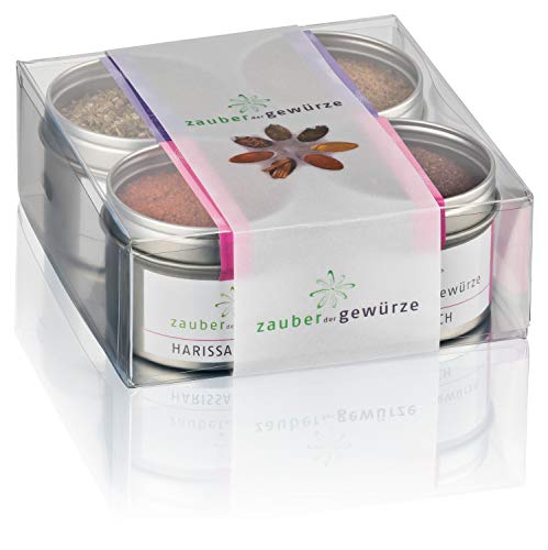 Zauber der Gewürze Reise durch den Orient Gewürze Geschenkset | Gewürze Set mit 4 orientalischen Gewürzen in Premiumqualität, als Geschenk für Frauen & Männer, 200 g von Zauber der Gewürze