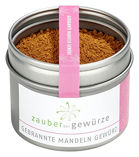 Zauber der Gewürze Gebrannte Mandeln Gewürz - für leckere Mandeln wie vom Weihnachtsmarkt oder von der Kirmes, süß und aromatisch duftend, eignet sich auch als Geschenk, Premium-Qualität, 50 g von Zauber der Gewürze