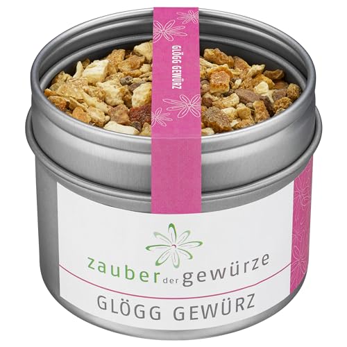 Zauber der Gewürze Glögg Gewürz – Gewürzmischung für skandinavischen Glühwein und andere Wintergetränke, 55 g von Zauber der Gewürze