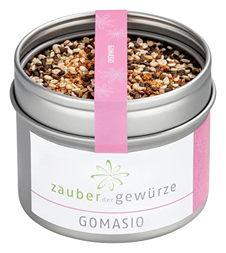 Zauber der Gewürze | Gomasio, Sesamsalz, Sesam und Meersalz, japanische Würzmischung für Suppen, Salate, Sushi, Fischtatar, 70 g von Zauber der Gewürze