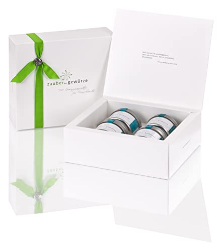 Zauber der Gewürze Gourmet-Salz Gewürze Geschenkset | Gewürze Set mit 4 edlen Gourmet-Salzen in Premiumqualität, als Geschenk für Frauen & Männer, 490 g Zauber der Gewürze Gourmet-Salz Gewürze Geschenkset | Gewürze Set mit 4 edlen Gourmet-Salzen in Premiumqualität, als Geschenk für Frauen & Männer, 490 g von Zauber der Gewürze