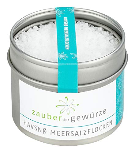 Zauber der Gewürze Havsnø Meersalz-Flocken aus Norwegen, ideal zum Grillen und zum Verfeinern von Salat, Fleisch, Fisch und Gemüse, 65g von Zauber der Gewürze