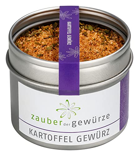 Zauber der Gewürze Kartoffel Gewürz - ein würziger Allrounder für verschiedenste Kartoffelgerichte, Top-Qualität in wiederverschließbarer Aroma-Dose, 90 g von Zauber der Gewürze