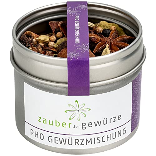 Zauber der Gewürze Pho Gewürzmischung – Für vietnamesische Pho-Suppe mit Reisnudeln, Hähnchen, Rindfleisch oder als vegetarische Variante, ideal auch für asiatische Gerichte, 40 g von Zauber der Gewürze