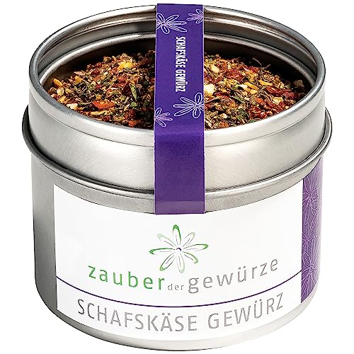 Zauber der Gewürze Schafskäsegewürz, Schafskäse Gewürz zum Einlegen von Feta, für Schafskäse vom Grill & aus dem Ofen, auch für Antipasti und vegetarisch grillen, Top-Qualität in Aroma-Dose, 50 g von Zauber der Gewürze