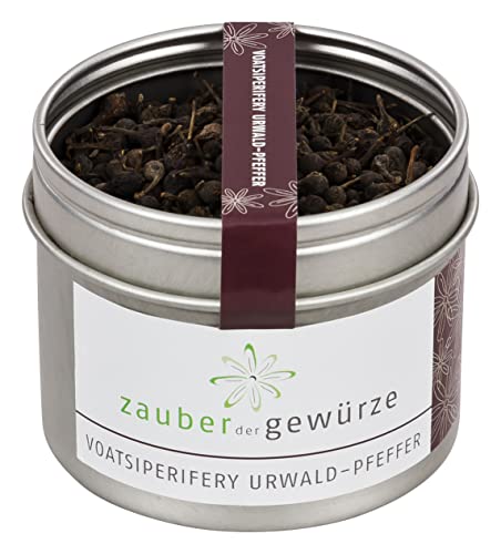 Zauber der Gewürze Voatsiperifery Urwaldpfeffer – Handgepflückter Wilder Pfeffer mit blumig-zitroniger Note, ideal für Fleisch, Saucen und Dips, 60 g von Zauber der Gewürze