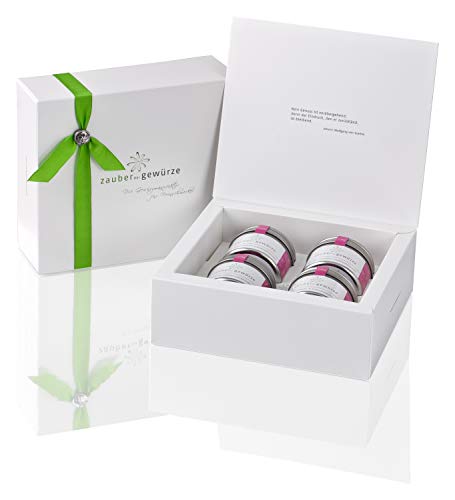 Zauber der Gewürze Weihnachts-Genießer Gewürze Geschenkset | Gewürze Set mit 4 weihnachtlichen Gewürzmischungen in Premiumqualität, als Geschenk für Frauen & Männer, 250 g von Zauber der Gewürze