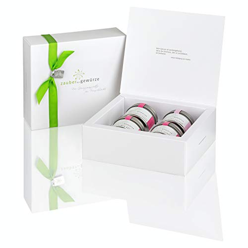 Zauber der Gewürze Weihnachtszeit Gewürze Geschenkset | Gewürze Set mit 4 winterlichen Gewürzmischungen in Premiumqualität, als Geschenk für Frauen & Männer, 260 g von Zauber der Gewürze