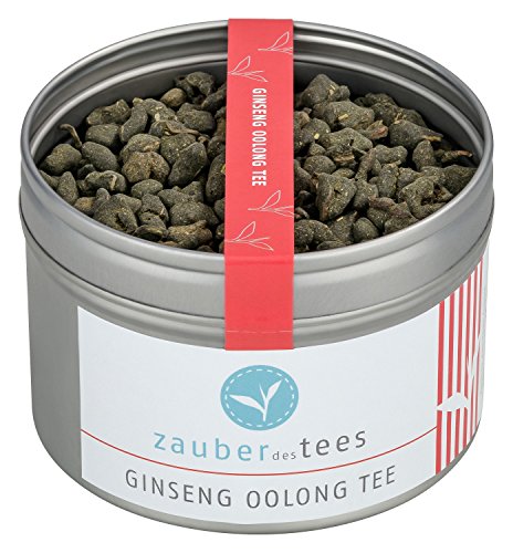 Zauber des Tees Ginseng Oolong Tee – Oolong Tee lose mit Ginsengwurzel und Süßholz, süß-würziger Geschmack, 115 g von Zauber des Tees