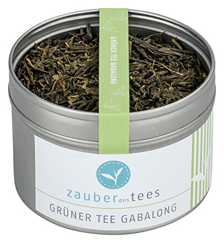 Zauber des Tees Grüner Tee Gabalong – Gabalong Tee, Gaba Tee, leicht süßer Geschmack, 95 g von Zauber des Tees