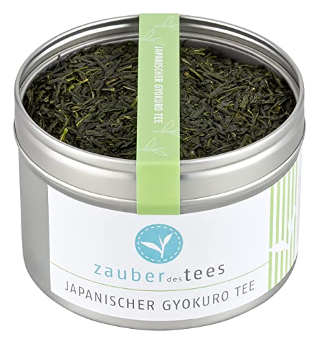 Zauber des Tees Japanischer Gyokuro Tee Bio - Premium Grüntee original aus Japan, 1st Flush aus biologischem Anbau, Japans edelster grüner Tee, hocharomatisch, Spitzen-Qualität, 105 g von Zauber des Tees