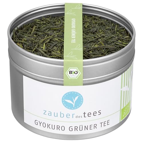 Zauber des Tees Japanischer Gyokuro Tee Bio - Premium Grüntee original aus Japan, 1st Flush aus biologischem Anbau, Japans edelster grüner Tee, hocharomatisch, Spitzen-Qualität, 105 g von Zauber des Tees