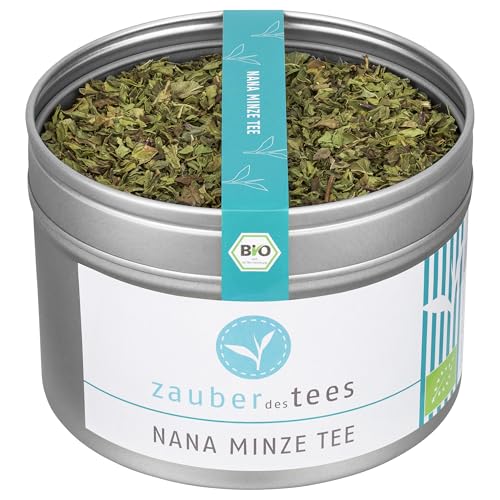 Zauber des Tees Nana Minze, Nana Minze Tee in Bioqualität, marokkanische Minze, Minze getrocknet und naturbelassen, 30 g von Zauber des Tees