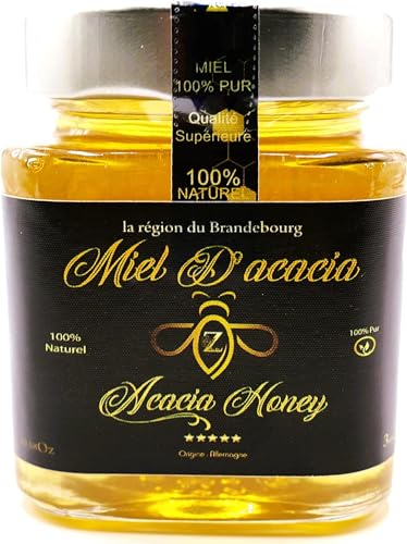 Zayti Akazienhonig aus Deutschland - 300 g - ein seltener und einzigartiger Honig - 100% natürlich, in der Region Brandenburg geerntet. Zayti Akazienhonig aus Deutschland - 300 g - ein seltener und einzigartiger Honig - 100% natürlich, in der Region Brandenburg geerntet. von Zayti