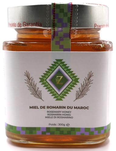 Zayti Honig Rosmarin aus Marokko 300 g – flüssig – ein seltener und einzigartiger Honig – 100 % natürlich, geerntet in der Region Souss Massa Draa von Zayti
