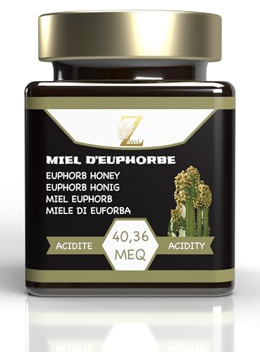 Honig aus Marokko Wolfsmilch, 100 % rein & natürlich, Premium 300 g – von feinster Qualität, eine große Vielfalt an köstlichen Aromen. (300 g) von Zayti