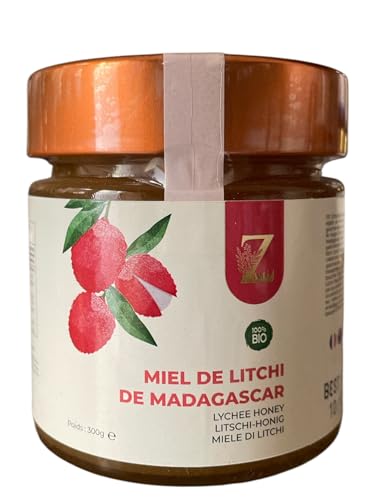 Litschi-Honig aus Madagaskar – 300 g – ein seltener und einzigartiger Honig – 100 % natürlich, geerntet in der Region Manakara von Zayti