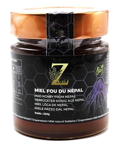 Zayti Mad Honey aus Nepal, 150 g – 100 % natürlicher, verrückter Honig aus der Region Annapurna und Manaslu, im Himalaya von Nepal. von Zayti