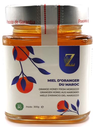 Orangenhonig aus Marokko 300 g, ein seltener und einzigartiger Honig – 100 % natürlich, geerntet in der Region Souss Massa Draa von Zayti