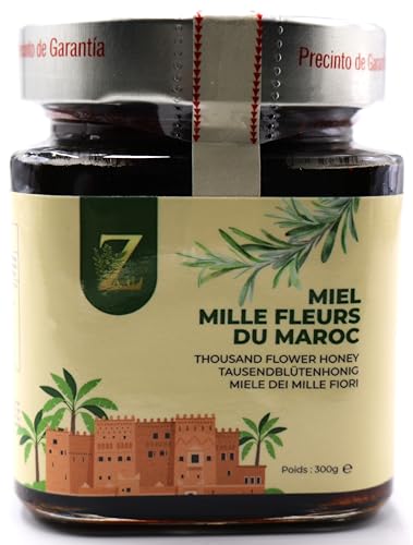 Zayti Honig tausend Blumen Marokkos 300 g – ein seltener und einzigartiger Honig – 100 % natürlich, geerntet in der Region Souss Massa Draa Zayti Honig tausend Blumen Marokkos 300 g – ein seltener und einzigartiger Honig – 100 % natürlich, geerntet in der Region Souss Massa Draa von Zayti