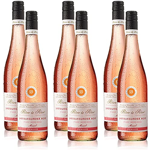6 Flaschen Peter & Peter Spätburgunder Pinot Noir Rosé Mosel QbA, feinherb (6x0,75 l) von KDJMDL