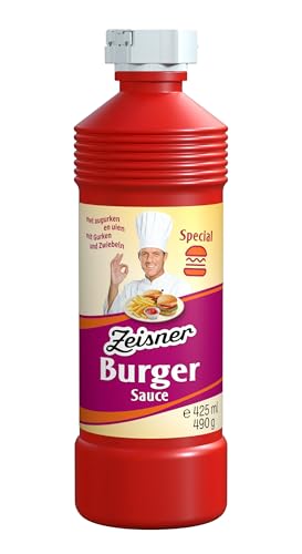 Zeisner Burger Sauce mit Gurken & Zwiebeln – milde Würzung, ohne künstliche Aromastoffe, perfekt für Burger & Grillgerichte, 425 ml Zeisner Burger Sauce mit Gurken & Zwiebeln – milde Würzung, ohne künstliche Aromastoffe, perfekt für Burger & Grillgerichte, 425 ml von Zeisner