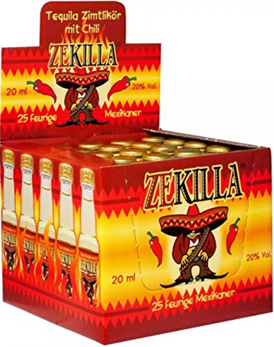 Tequila-Zimt-Chilli, Zekilla Likör, Shot´s, 25 x 2cl. 20% vol. Acl. Tequila-Zimt-Chilli, Zekilla Likör, Shot´s, 25 x 2cl. 20% vol. Acl. von Zekilla Likör