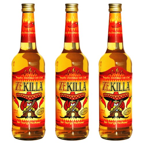 Zekilla - Original Tequila mit Zimt und Chili (3 x 0,7l) von Zekilla