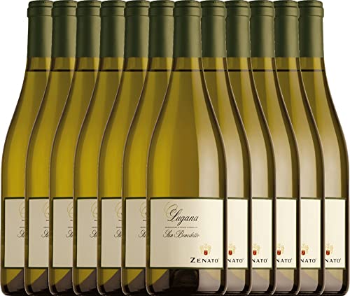 San Benedetto Lugana DOC von Zenato - Weißwein 12 x 0,75l VINELLO - 12er - Weinpaket inkl. kostenlosem VINELLO.weinausgießer von Zenato