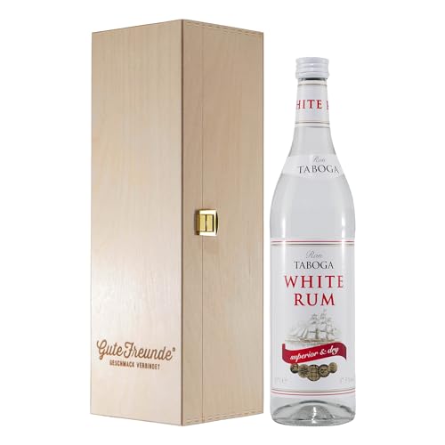 Ron Taboga White Rum mit Geschenk-Holzkiste von Zentrale Handelsgesellschaft-ZHG-mbH