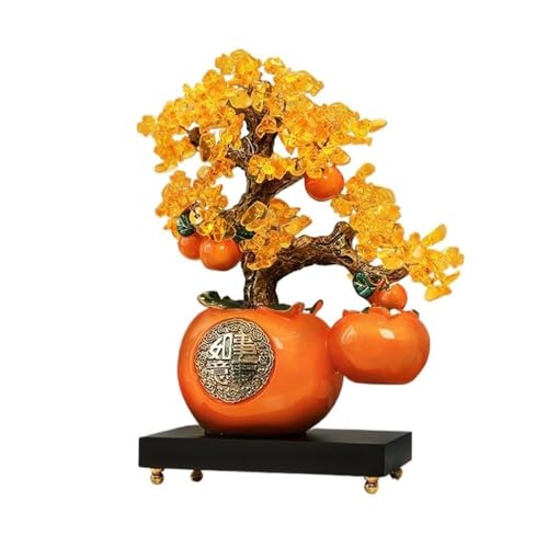 Feng Shui Baumdekoration für den Innenbereich, Citrin-Kristallbaum, Kristall-Bonsai-Kaki, Citrin-Glücksbaum mit Sockel, Reiki, Glück, Reichtum, Geldbaum, Kristallgeschenke, für Zuhause, Büro(Orange) Feng Shui Baumdekoration für den Innenbereich, Citrin-Kristallbaum, Kristall-Bonsai-Kaki, Citrin-Glücksbaum mit Sockel, Reiki, Glück, Reichtum, Geldbaum, Kristallgeschenke, für Zuhause, Büro(Orange) von Zephyria