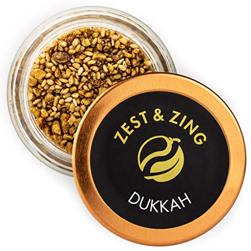 Dukkah Gewürz, 25g - ZEST & ZING Premium Gewürzmischungen. Frische, praktische, stapelbare Gewürzdosen. von Zest & Zing