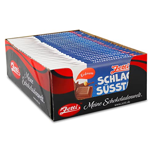 24er Sparpack Zetti Schlagersüsstafel Schokolade (24 x 100 g) Milchschokolade, Vollmilchschokolade von Zetti