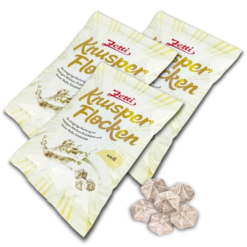 3 er Pack Zetti Knusperflocken weiß 3 x 120g Weiße Schokolade mit knusprigen Roggen-Knäckebrot-Stückchen 3 er Pack Zetti Knusperflocken weiß 3 x 120g Weiße Schokolade mit knusprigen Roggen-Knäckebrot-Stückchen von Zetti