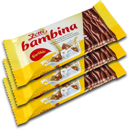 3 er Pack Zetti bambina Eierlikör Tafel 3 x 100g Schokolade von Zetti