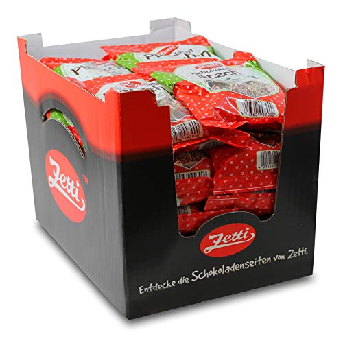 30er Pack Zetti Schokoladenplätzchen (30 x 150 g) mit Nonpareille bestreut knackig schokoladig ohne künstliche Farbstoffe von ebaney