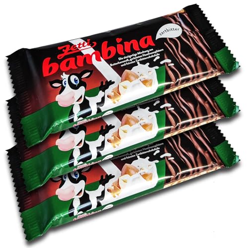 3er Pack Zetti bambina Zartbitter Tafel 3 x 100g Vollmilch-Butter-Karamell mit gerösteten Haselnüssen in Zartbitterschokolade 3er Pack Zetti bambina Zartbitter Tafel 3 x 100g Vollmilch-Butter-Karamell mit gerösteten Haselnüssen in Zartbitterschokolade von Zetti
