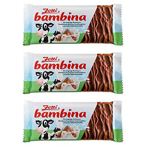 3er Pack Zetti Bambina Vollmilchschokolade (3 x 100 g) mit gerösteten Haselnusssplittern von Zetti