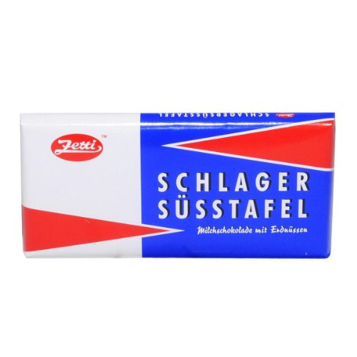 Zetti Schlager Süsstafel Milchschokolade mit Erdnüssen - 1 x 100 g von Zetti