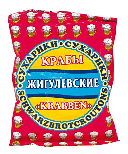 Zhigulevskie Zwieback "Krabben", 30er Pack (30 x 50 g) von Zhigulevskie