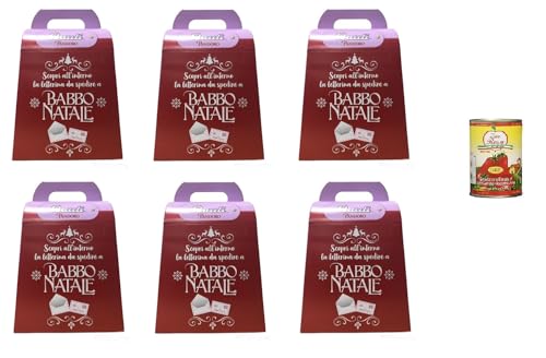 6x Bauli Pandoro LA POSTA DI BABBO NATALE DIE POST DES WEIHNACHTSMANNES 500g+ Zia Rosa DOP Pomodoro San Marzano Tomate aus Kampanien Dose von 400g 6x Bauli Pandoro LA POSTA DI BABBO NATALE DIE POST DES WEIHNACHTSMANNES 500g+ Zia Rosa DOP Pomodoro San Marzano Tomate aus Kampanien Dose von 400g von Zia Rosa