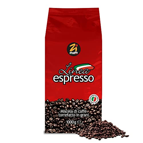 Zicaffè Linea Espresso, Bohne, 1er Pack (1 x 1 kg) von Zicaffé