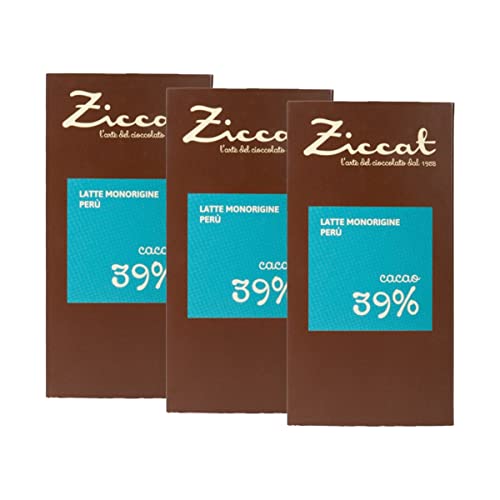 Ziccat - Einzelne Tafeln - Peru Milchschokolade 39% - 3 x 70 g von Ziccat