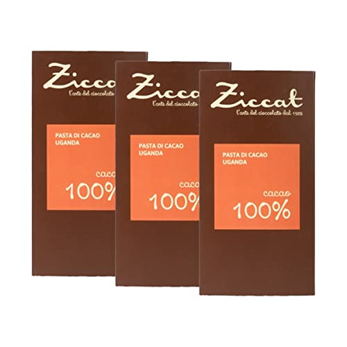 Ziccat - Einzelne Tafeln - Uganda Schokolade 100% - 3 x 70 g von Ziccat