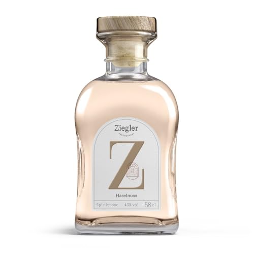 Ziegler Haselnuss 43% (1x 0,5l) - Aromatischer Haselnussgeist mit feinen Röstaromen von Ziegler