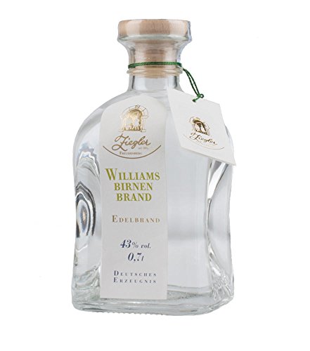 Ziegler Williamsbirnenbrand - Edelbrand aus Williams-Christ-Birnen / 43 % vol. / 0,7 Liter-Flasche Ziegler Williamsbirnenbrand - Edelbrand aus Williams-Christ-Birnen / 43 % vol. / 0,7 Liter-Flasche von Ziegler