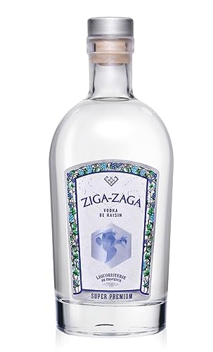 Grape Vodka „Ziga Zaga“, Trauben-Wodka aus der Provence, Frankreich, 0,7 L, 41% Vol. von Ziga-Zaga